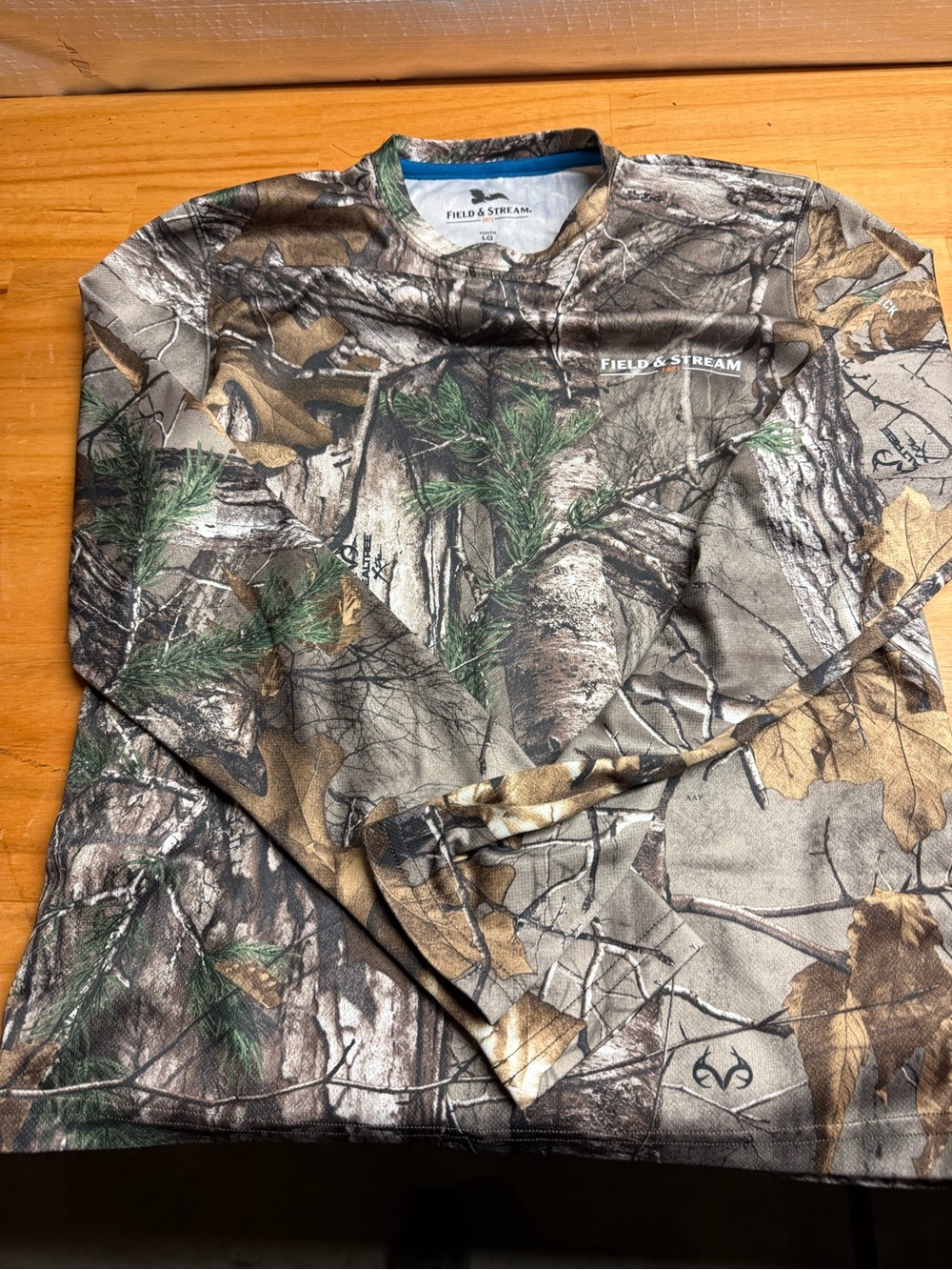 Field & Stream Realtree Camo Long-Sleeve Hunting Shirt - Green & Brown
